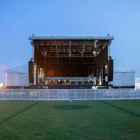 12m CS Festival stage at Party on the Pitch, Exeter Rugby Club.