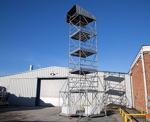 8.5m Layher Watch tower.