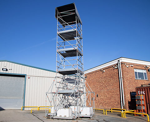 8.5m Layher Watch tower.