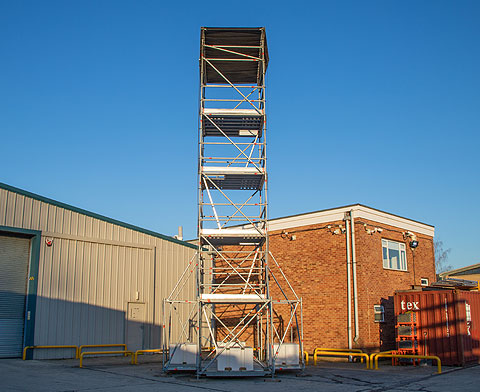 8.5m Layher Watch tower.