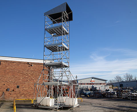 8.5m Layher Watch tower.