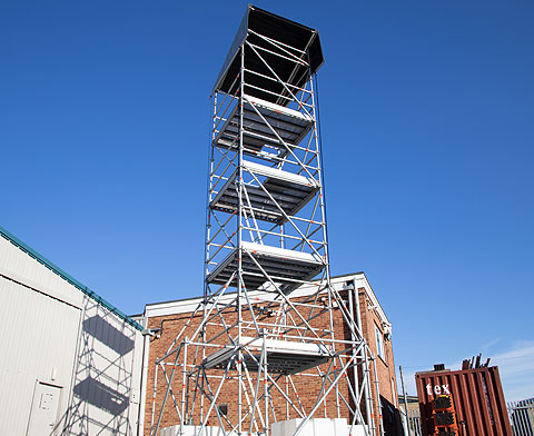 8.5m Layher Watch tower.