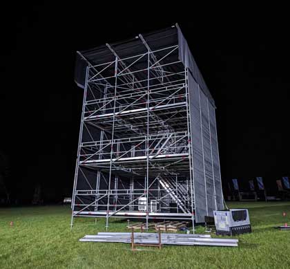 3-Storey 6m x 6m FOH structure for festival stage.