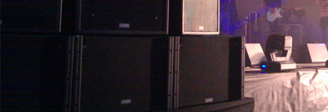 Active & passive speakers, FOH systems, stands and flying accessories